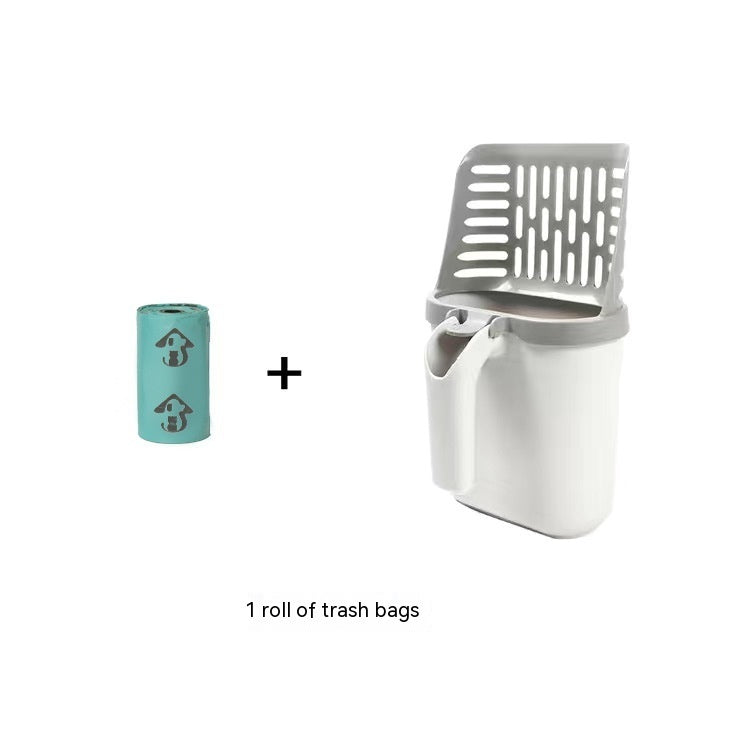Upgraded Cat Litter Scoop & Waste Bin System with Refill Bags - Snoopy Doo