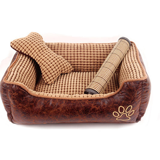 Cozy Kennel Dog Bed & Litter Mat - Snoopy Doo