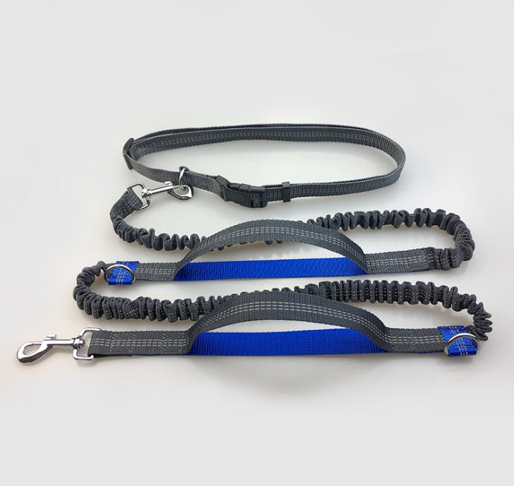 Double Elastic Reflective Running Dog Leash - Snoopy Doo