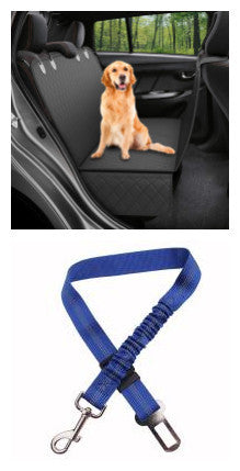 Pet Seat Cover with Mesh View, Zipper & Pocket for Travel - Snoopy Doo