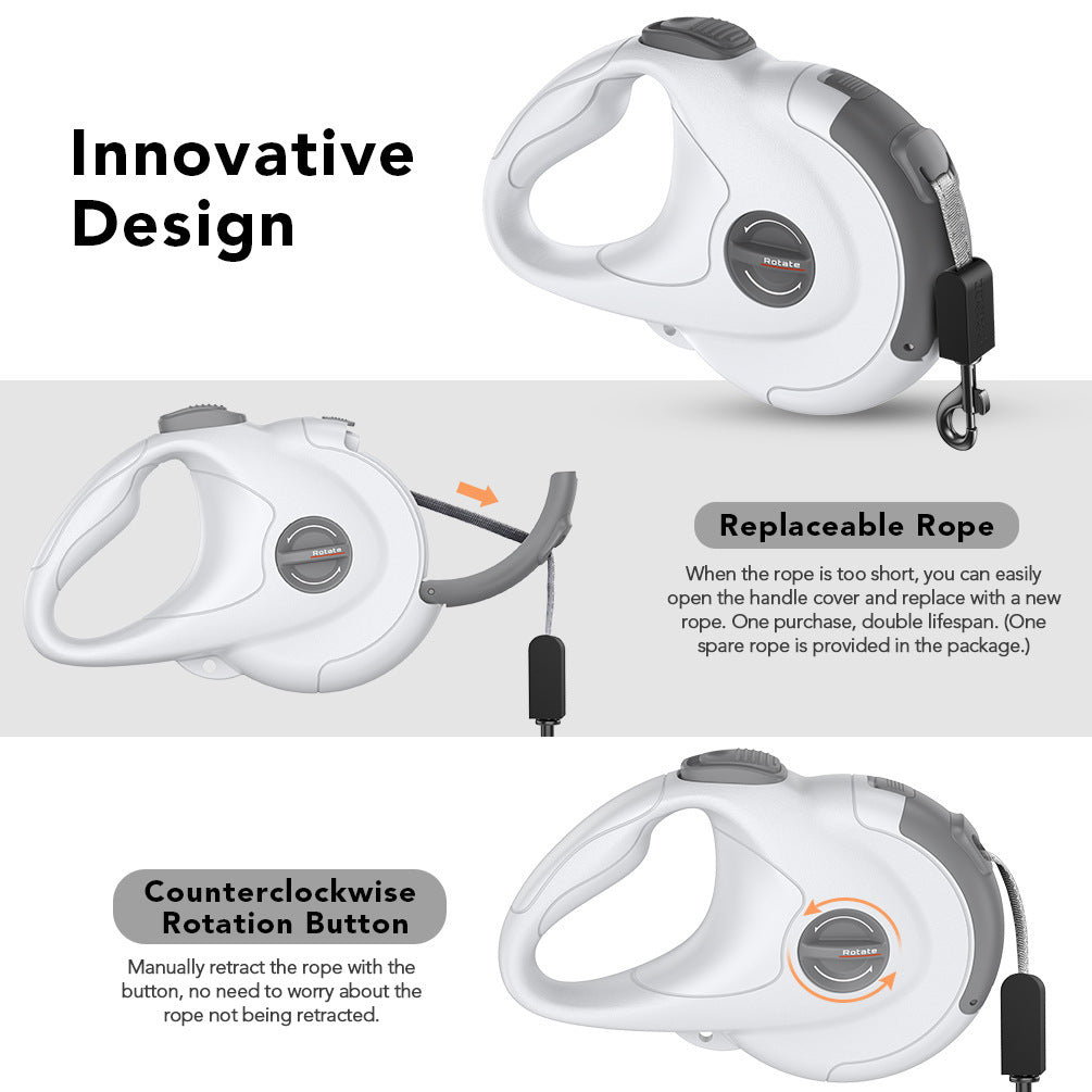Retractable Reflective Dog Walking Leash - Snoopy Doo
