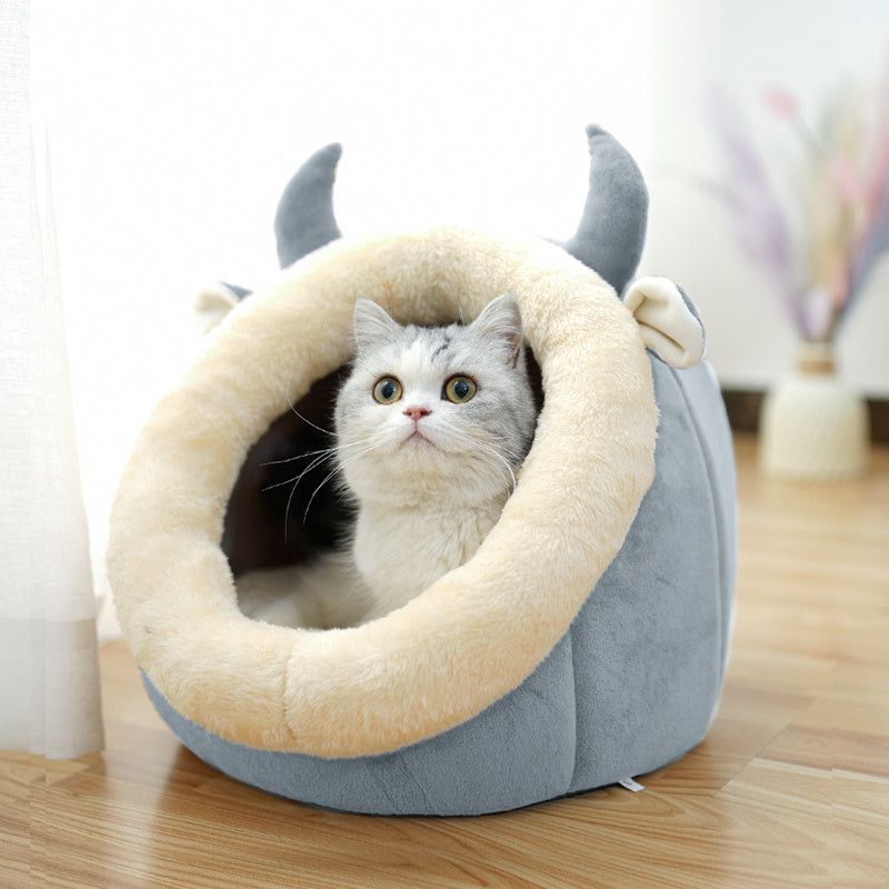 Cat House Villa Enclosed Cat Supplies Bed - Snoopy Doo