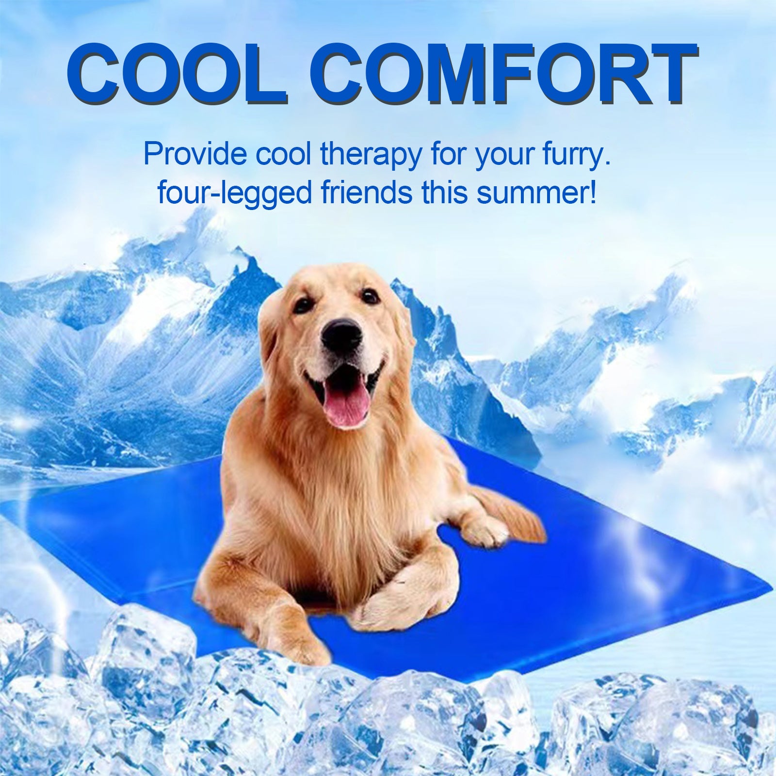 Pressure-Activated Dog Cooling Mat - Snoopy Doo