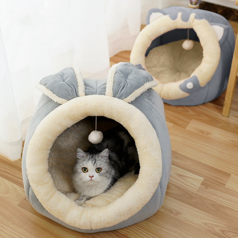 Cat House Villa Enclosed Cat Supplies Bed - Snoopy Doo