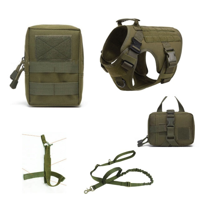 Tactical Dog Harness & Leash Set for All Breeds - Snoopy Doo