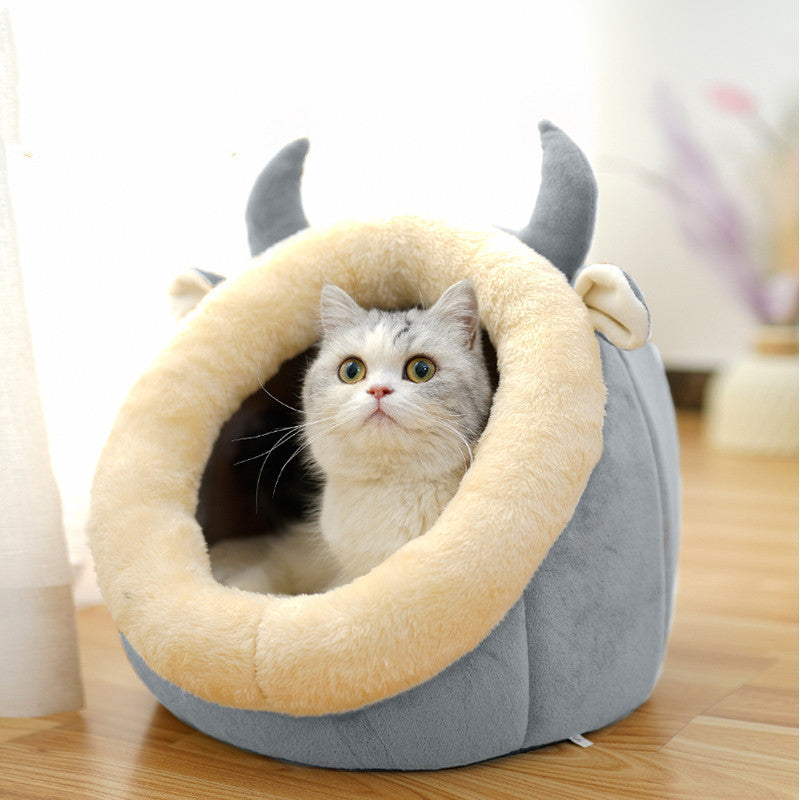 Cat House Villa Enclosed Cat Supplies Bed - Snoopy Doo