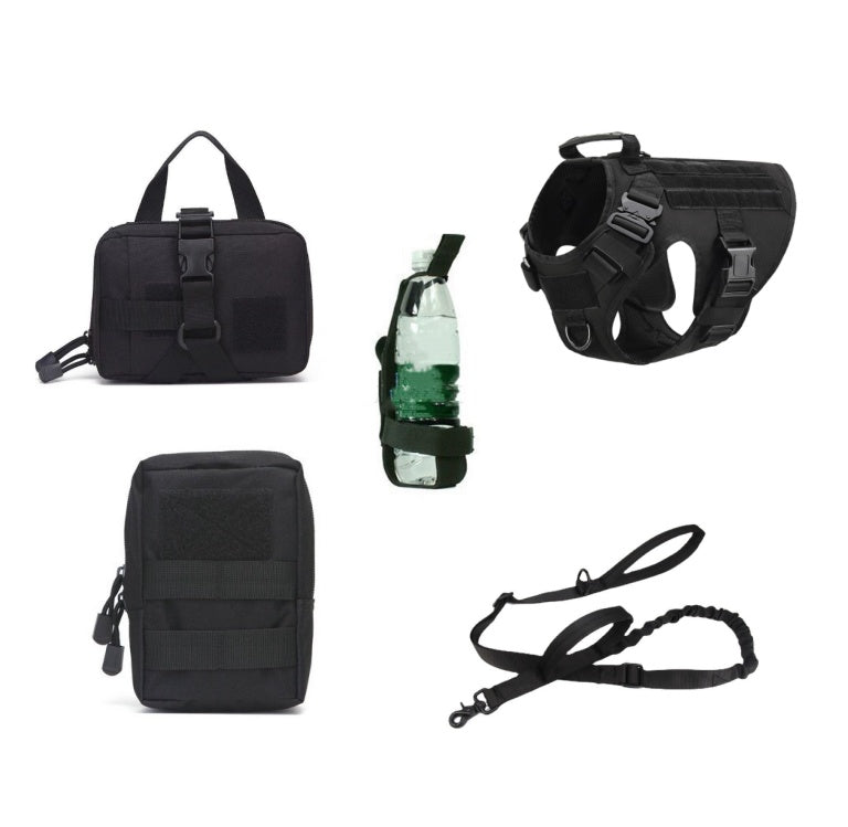 Tactical Dog Harness & Leash Set for All Breeds - Snoopy Doo